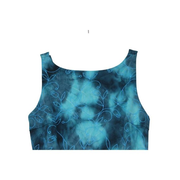 Vintage Y2K Byer Too! Dress Size Medium Tie Dye Floral Asymmetrical Fairy Formal - Picture 2 of 12